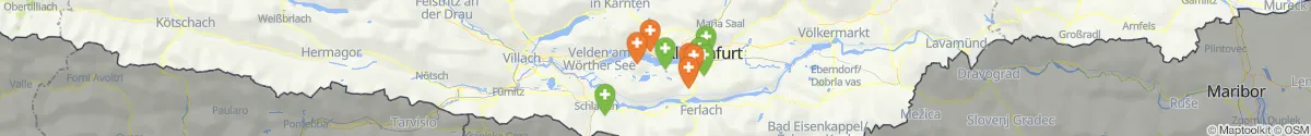 Map view for Pharmacies emergency services nearby Maria Wörth (Klagenfurt  (Land), Kärnten)